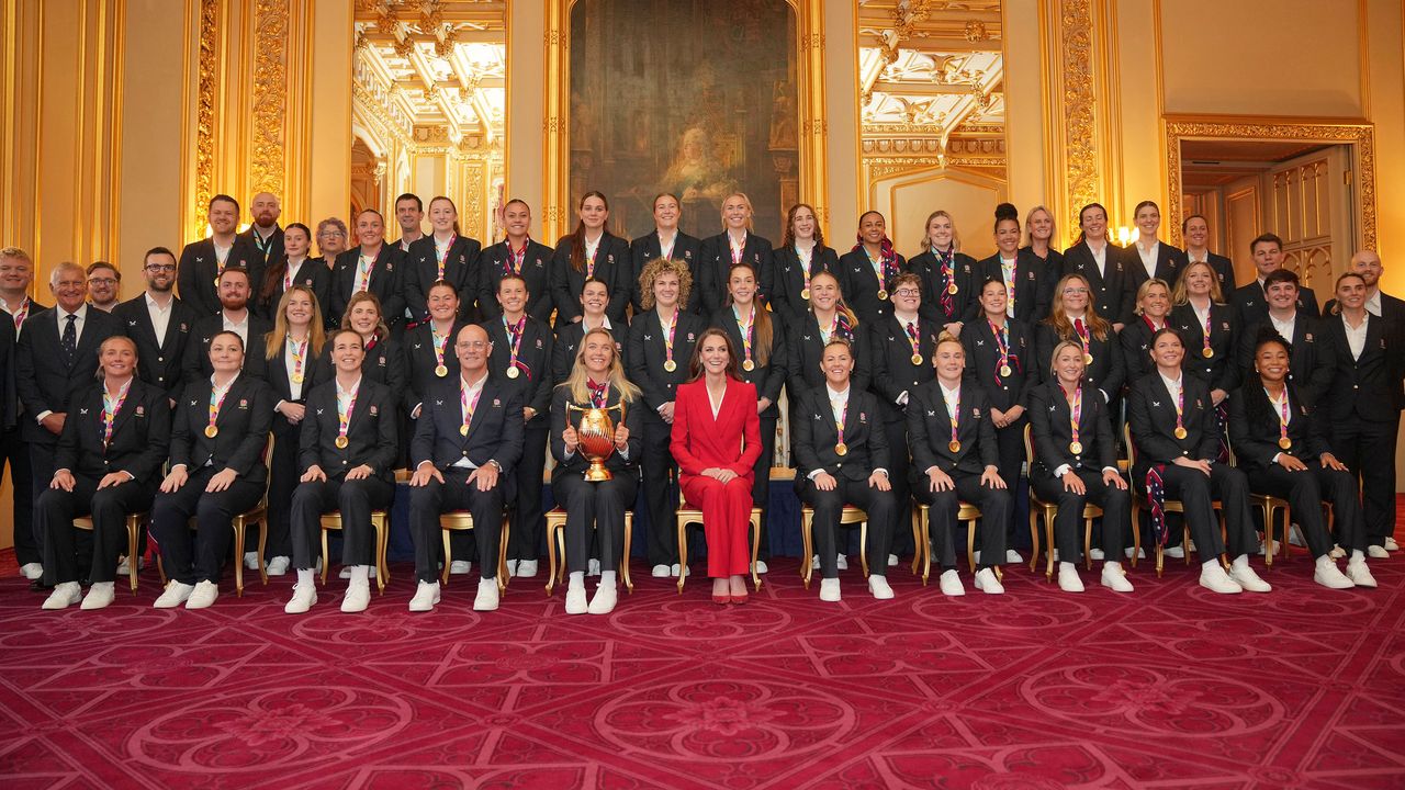 How Kate Middleton's Crimson Suit Subtly Nods Toward Her Love for Rugby