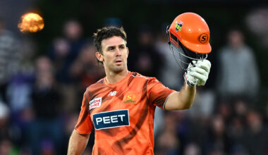 Marsh century fires Scorchers to away win over Hurricanes