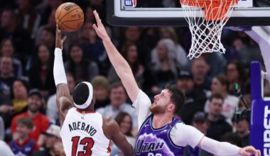 Adebayo's 26 points and 15 rebounds lead Heat to dominant 147-116 win over Jazz