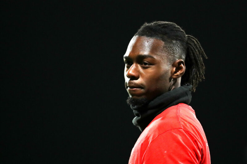 WREXHAM, WALES - OCTOBER 28: Arthur Okonkwo of Wrexham warms up prior to the Carabao Cup Fourth Round match between Wrexham and Cardiff City at Rac...