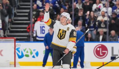 Marner returns to mixed emotions in 1st game in Toronto as Golden Knight