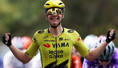 GEELONG, AUSTRALIA - JANUARY 29: (EDITOR'S NOTE: Alternate crop) Martina Fidanza of Italy and Team Visma