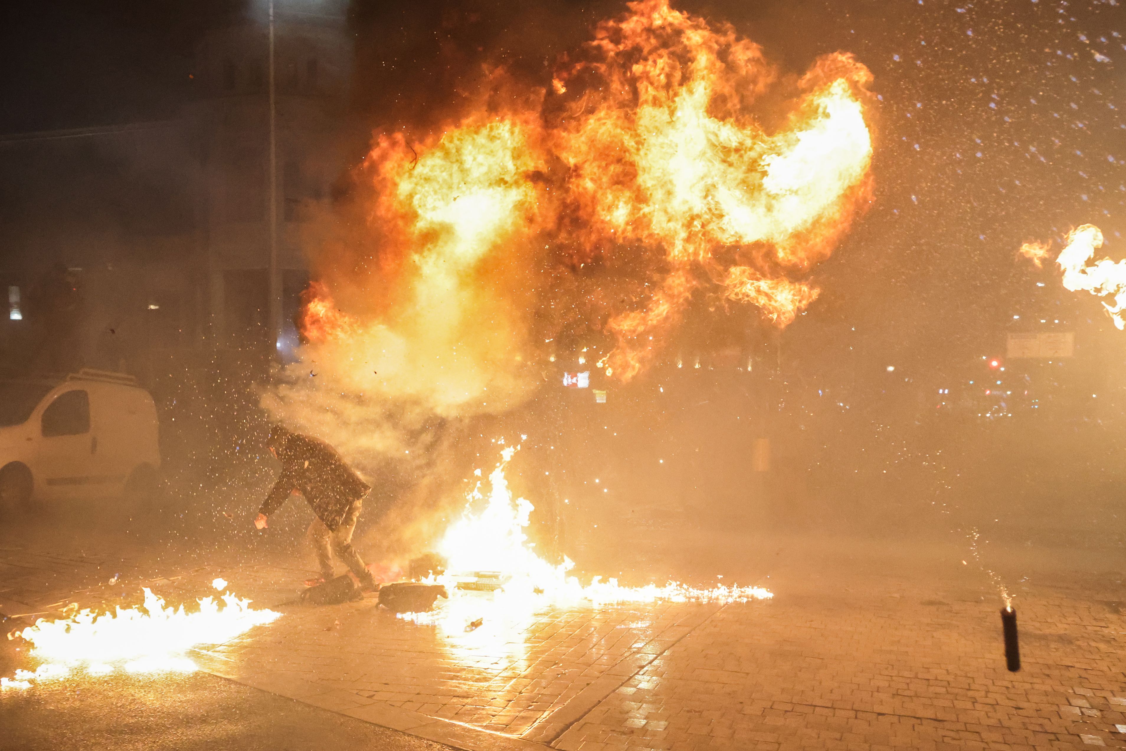 Protest In Tirana, Albania - 10 Feb 2026