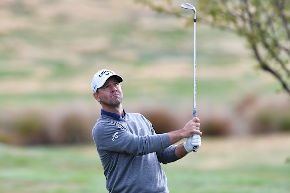 Ponting playing at the New Zealand Open in 2018.