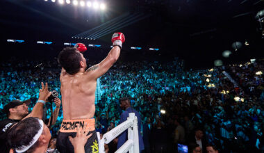 Manny Pacquiao is back, narrowly missing the upset win and settling for a draw Saturday against Mario Barrios. Photo: Esther Lin, Premier Boxing Champions