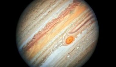 The Great Red Spot, Jupiter NASA Juno, 27 June 2019. Credit: NASA, ESA, A Simon (Goddard Space Flight Center) and MH Wong (University of California, Berkeley)