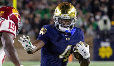 Where 2026 NFL Mock Drafts Project Notre Dame RB Jeremiyah Love