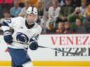 Penn State's Gavin McKenna skates against Arizona State during the second period of an NCAA college hockey game, Friday, Oct. 3, 2025, in Tempe, Ariz.