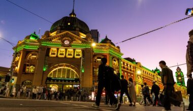 Southern Cross, Flinders, Bourke St foot traffic all considerably down since pandemic