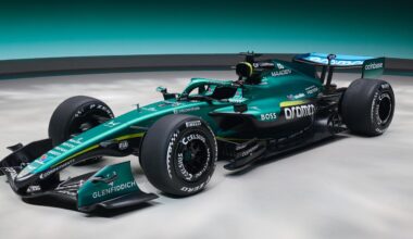 Aston Martin team launch, managing technical partner Adrian Newey, Fernando Alonso, Lance Stroll, Lawrence Stroll, regulation changes, Honda power unit