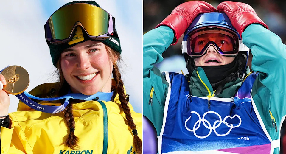 Josie Baff and Scotty James at the Winter Olympics.