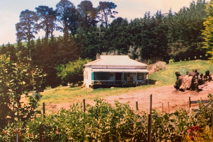 Interlandi family's small cottage on farm land.