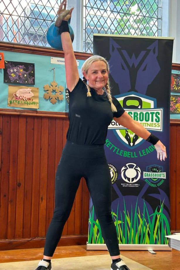 Vicky now competes in weightlifting kettlebell competitions for England