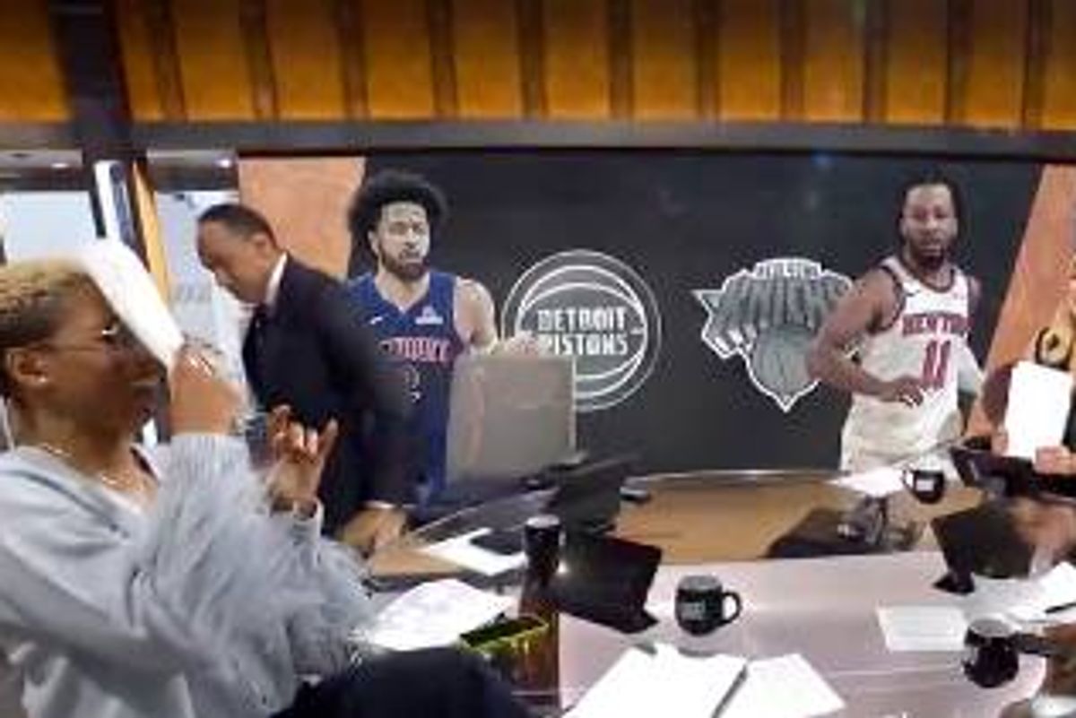 ESPN First Take host Stephen A. Smith walks off the set live on air