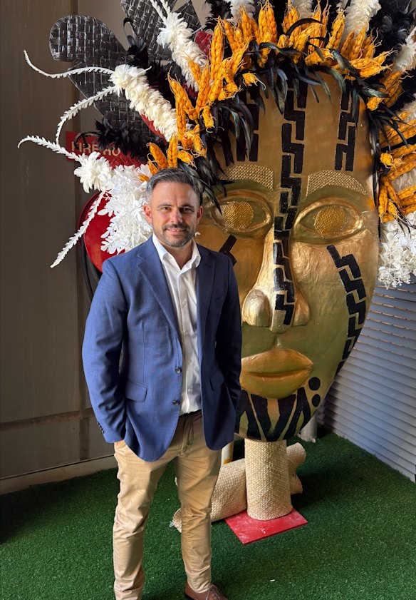 Michael Chammas in Port Moresby. 