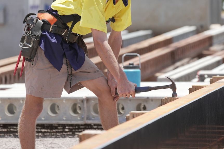 Carpentry apprentice Johnny Fish.