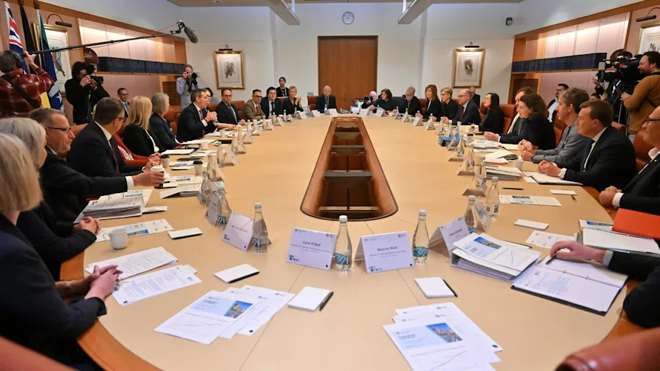 Treasurer Jim Chalmers during an Economic Reform Roundtable