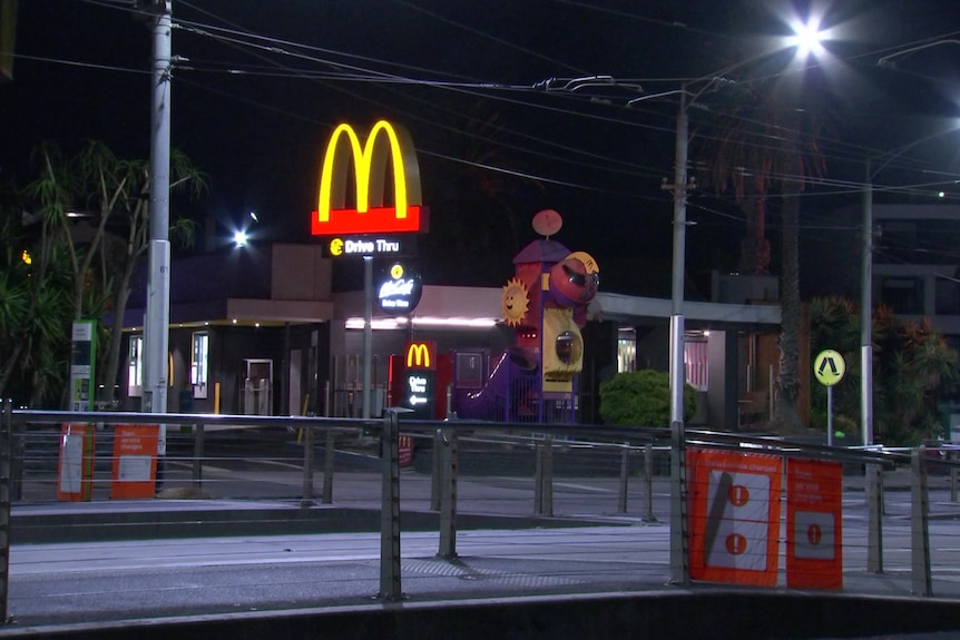 A McDonalds restaurant.