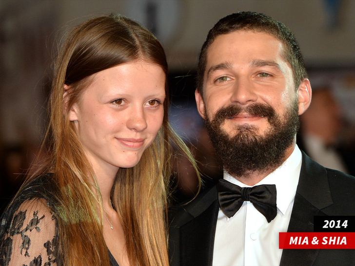 mia goth SHIA LABEOUF sub getty 1