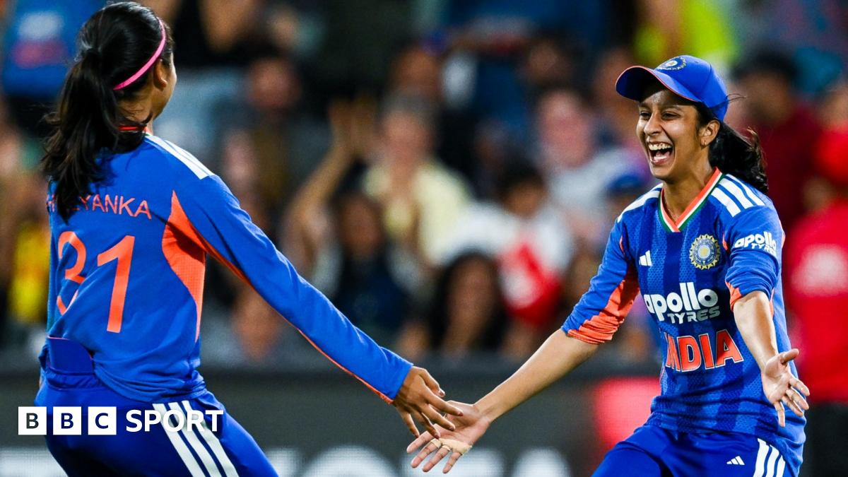 Jemimah Rodrigues of India celebrates catching Ashleigh Gardner of Australia during game three