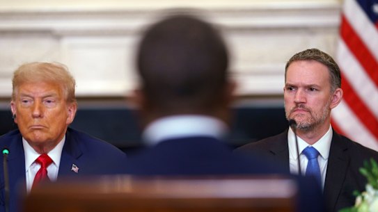 Jamieson Greer (right) has been a powerful but behind-the-scenes force in transforming the global economy.