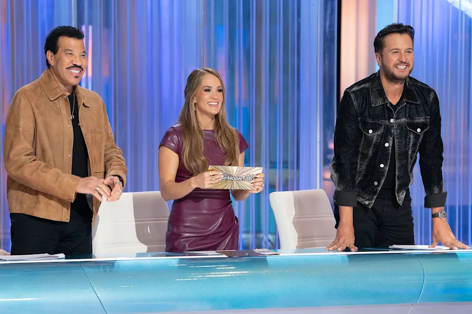 'American Idol' stars Lionel Richie, Carrie Underwood, and Luke Bryan Disney/Eric McCandless