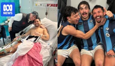 Connor Rogers recovering from 11 surgeries after nearly losing leg in tackle during local footy game