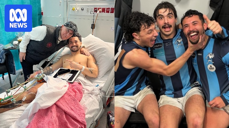 Connor Rogers recovering from 11 surgeries after nearly losing leg in tackle during local footy game