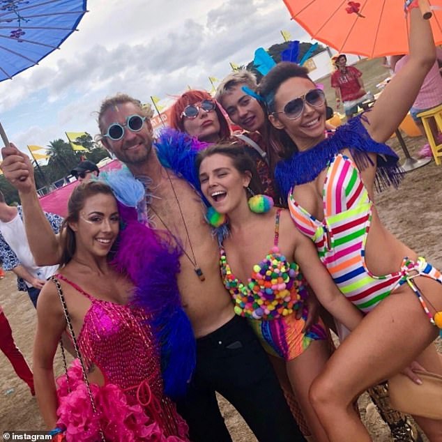An ungenerous view of her job is that she's 'paid to party'. In reality, her role of ensuring that Merivale's high-rollers have all their needs met is considered essential within company ranks. (Vanya is seen on the right with Hemmes, second from left, and a group of friends)