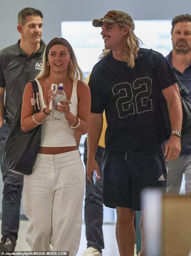 On Sunday, the Daily Mail caught Bailey Smith flying into Melbourne accompanied by the same blonde he was pictured with on a date in Manly last week