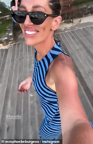 Phoebe broke her social media hiatus with this video of herself looking slender on a stroll