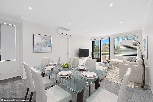 Bullock's Drummoyne apartment (pictured) was purchased in March 2012 for $670,000 and could now be worth as much as $1.45million