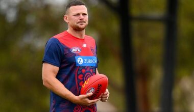 Melbourne veteran Steven May (pictured) is being investigated by the AFL Integrity Unit, as the premiership defender stays away from Demons training