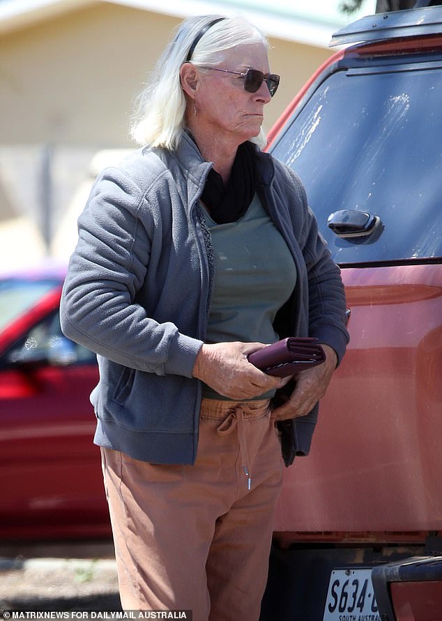 Josie Murray was pictured running errands in Jamestown in November