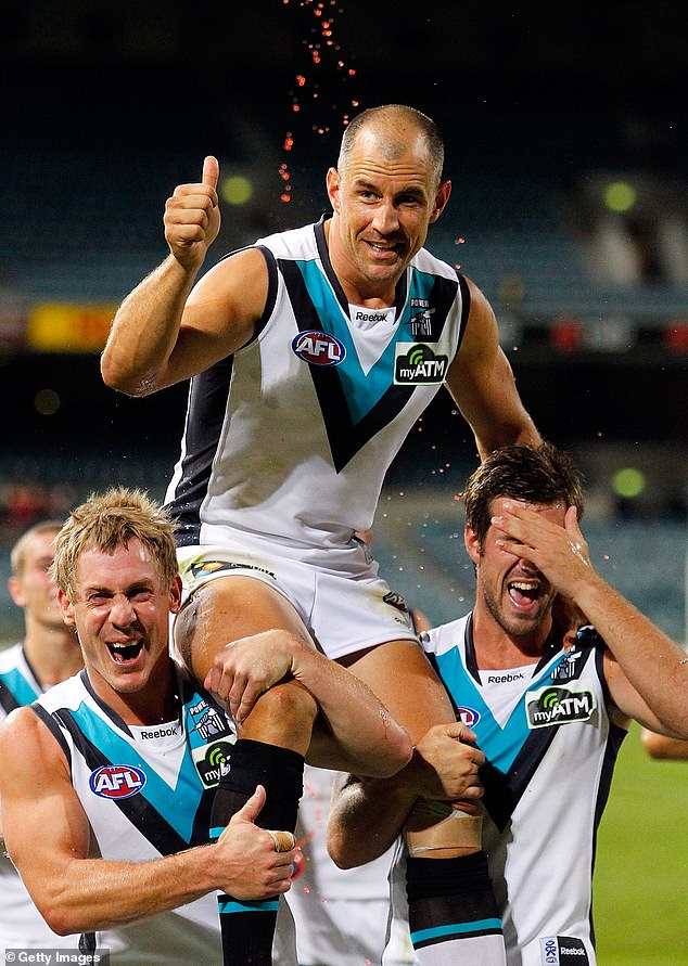 Last year, Port Adelaide chose to also dismiss their former captain (centre) from its board of directors