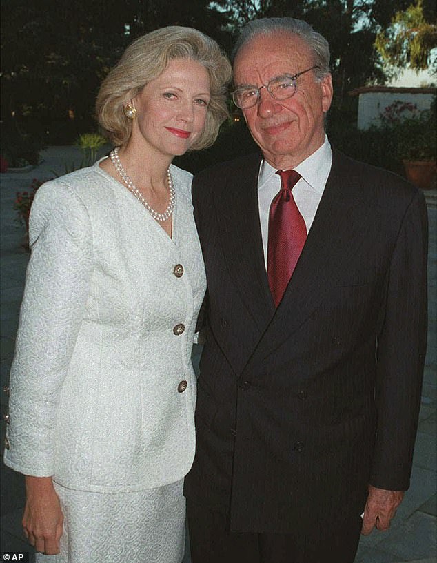 Rupert with second wife Anna dePeyster in 1998