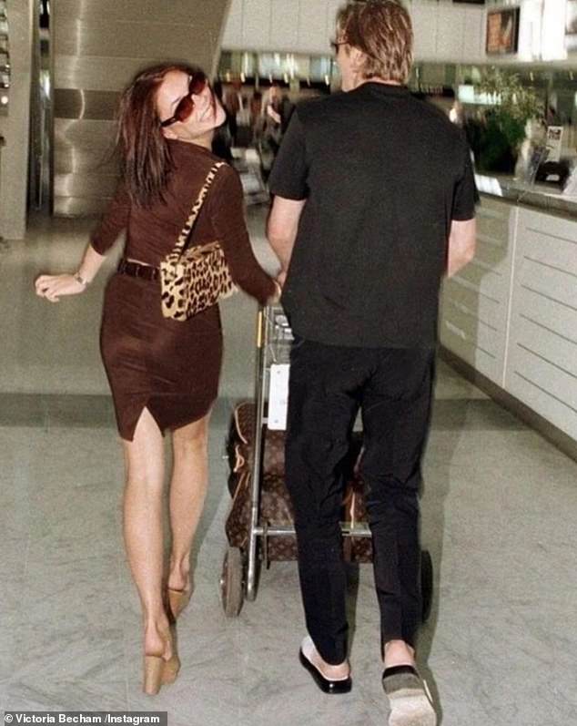 The former footballer, 50, and ex Spice Girl, 51, took to their Instagrams with sweet throwback snaps and declared each other their 'forever Valentines'