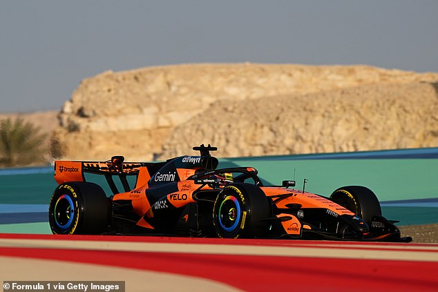 Piastri, 24, (pictured in his McLaren car) is set to compete in his fourth season at the top of motorsport