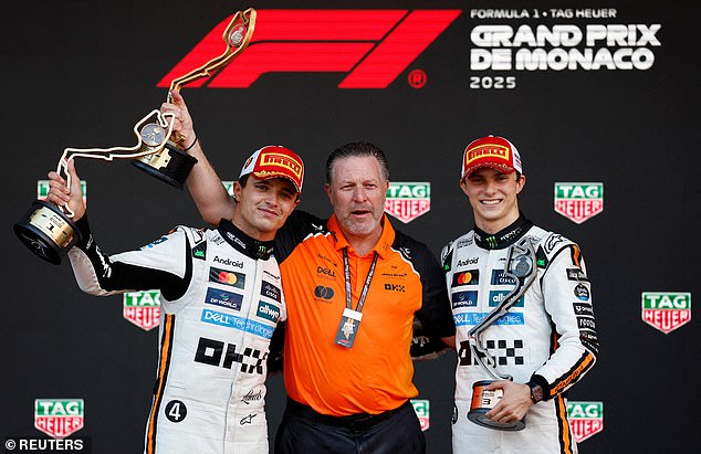 Zak Brown (pictured middle) has again stated McLaren's papaya rules will be on show this season