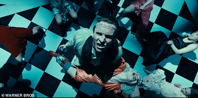 Christian, 52, plays Frankenstein's monster in Maggie Gyllenhaal's new film, which tells the tale of the creation of the monster's 'bride', played by Jessie Buckley