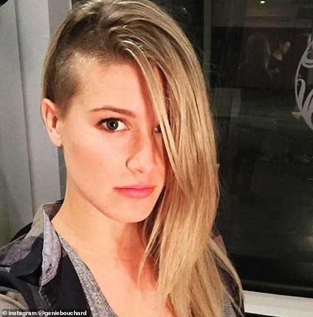 One of her phases of rebelling against the standards of the tennis world involved shaving part of her head