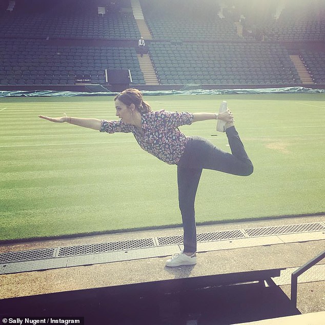Sally's alarm clock goes off at 3.45am and after springing out of bed and heading to the kitchen, she revealed she enjoys a mini yoga session while she waits for the kettle to boil