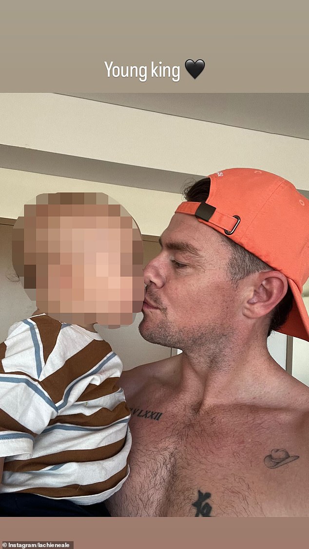 Images shared with children Freddie and Piper showed Neale adjusting emotionally while balancing professional football responsibilities