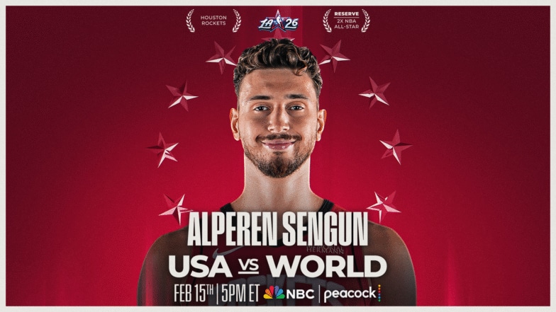 Alperen Sengun was named as an injury replacement to the All-Star Game on Sunday.