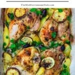 Greek recipes pin image 1.