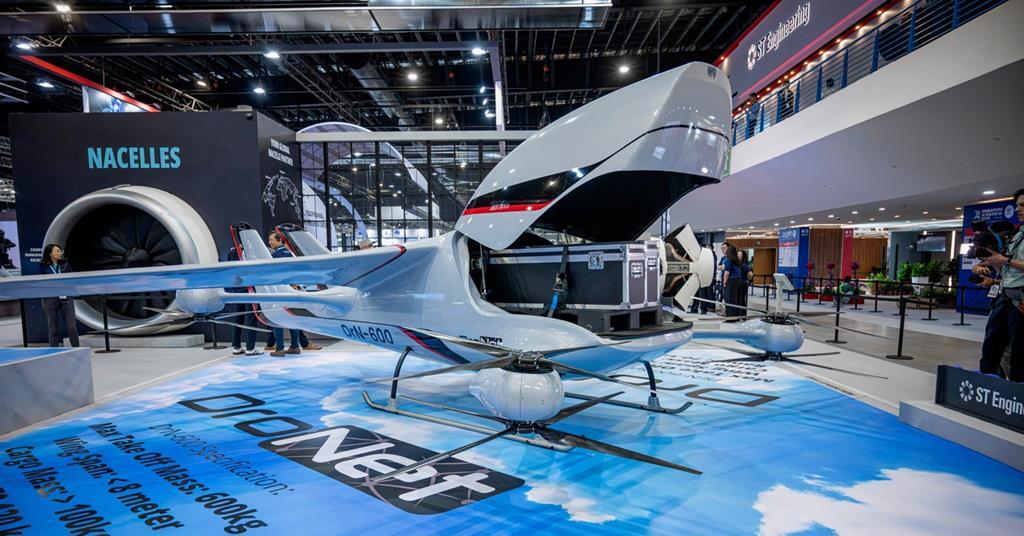 ST Engineering DrN-600 cargo UAS unveiled at Singapore Airshow 2026