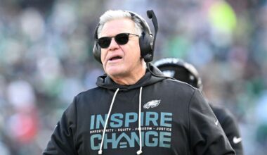 Eagles OL coach Stoutland says he won't return next season