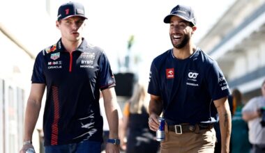 Footage of Daniel Ricciardo's reaction to Max Verstappen taking No. 3 surfaces