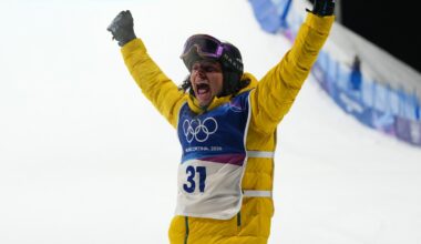 Val Guseli called into big air field after Canadian star Mark McMorris crash, injury, through to final with 91.50 jump, video