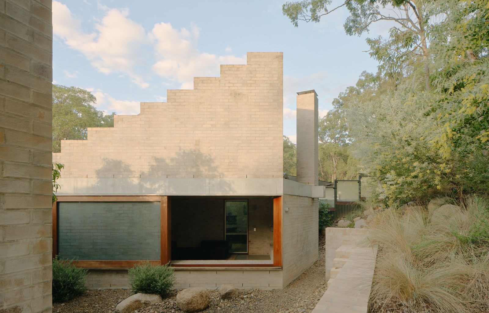 A Stairway to Heaven Forms the Roof of This Cottage Add-On in Australia